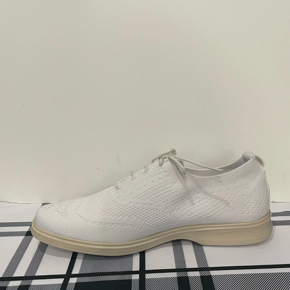 T.R shoes casual sneaker white wing tip - Picture 3 of 5